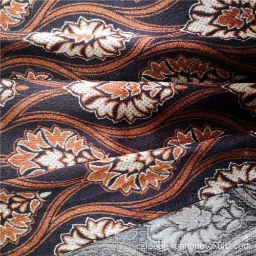 Polyester Fabric African Design Printed Upholstery Velvet Fabric For Textile Supplier